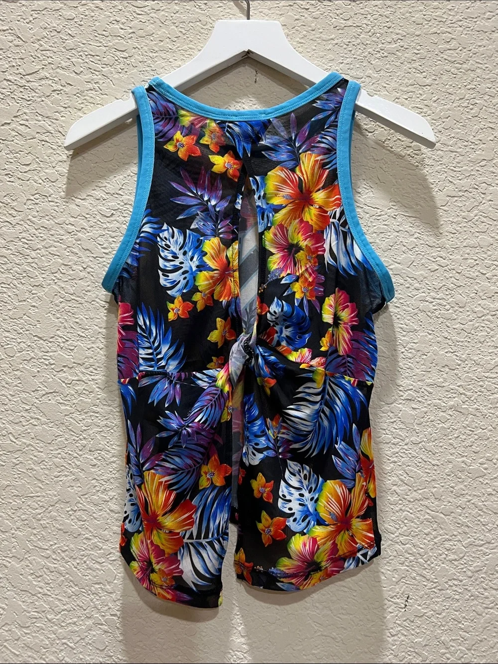 Rebel Athletic Cheer Athletics Floral mesh tank top size YL